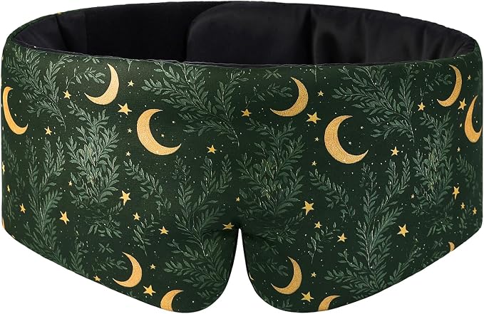 ALASKA BEAR Wraparound Style Silk Eye Mask, Big Wide Headband and Large by ALASKABEAR