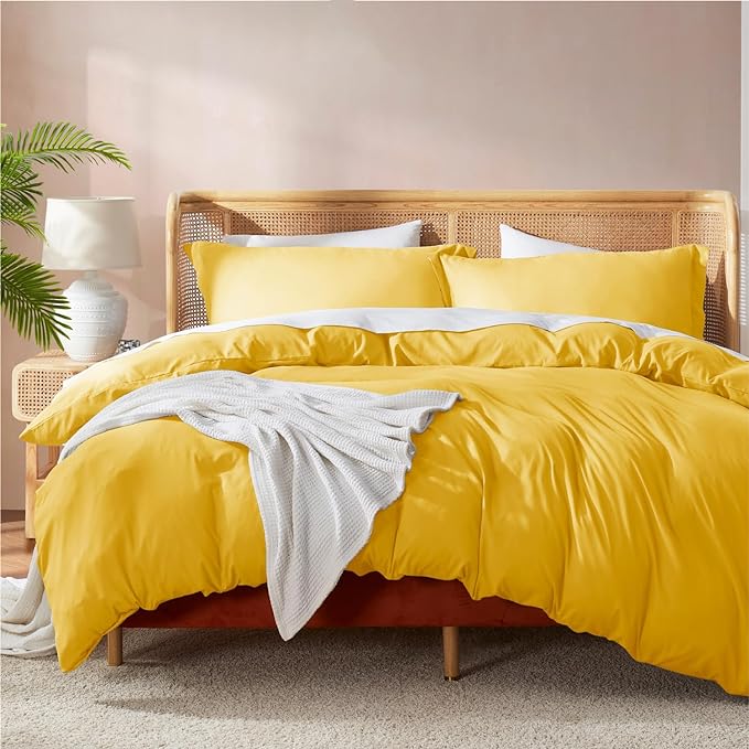Nestl Yellow Duvet Cover Queen Size by Nestl