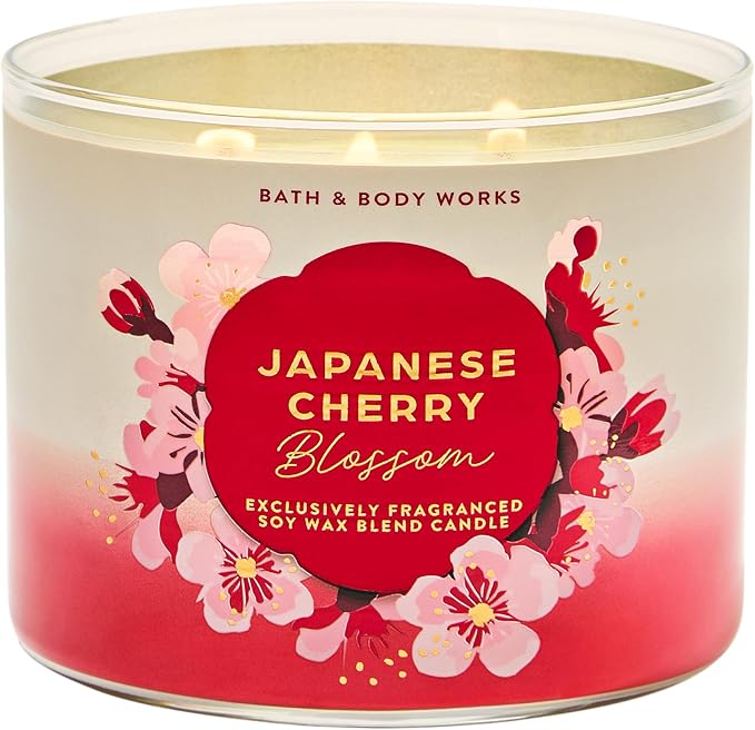Bath & Body Works Japanese Cherry Blossom 3-Wick Candle by BathBodyWorks