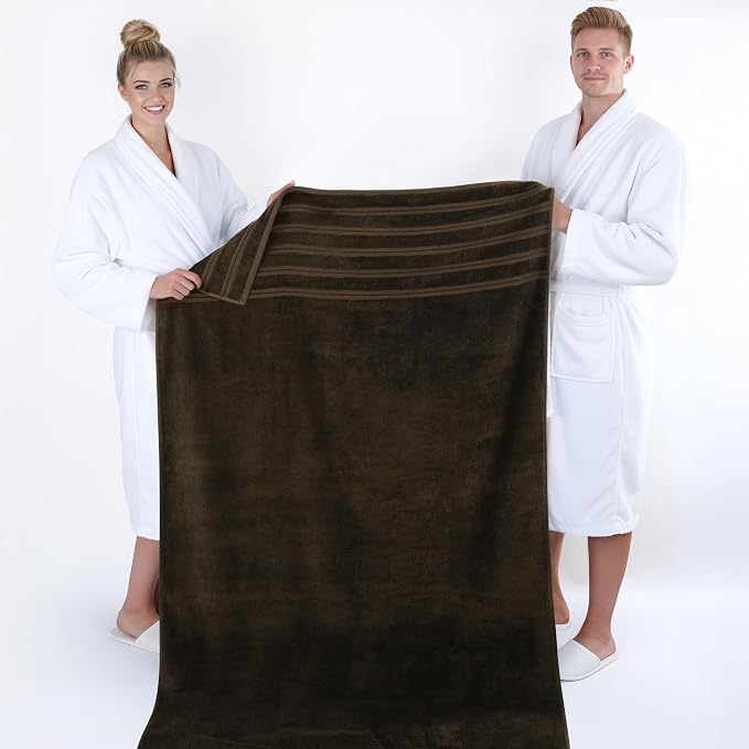 American Soft Linen 35x70 Jumbo Large Bath Towel, 600 GSM 100% Cotton Turkish - Image 5