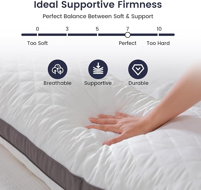 Rainmr Shredded Memory Foam Thick Body Pillow, Breathable Extra-Firm Large - Image 4
