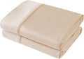 Flat Sheet Only 2 Pack, Twin Size 400 Thread Count 100% Egyptian Cotton Flat by ShunjieHome