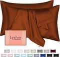Silk Pillow Cases 2 Pack King Size by LYSHINSILKPILLOWCASES