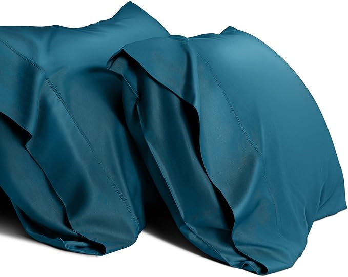 WishSmile Cooling Queen Pillow Cases Set of 2 Breathable Cool Silky Soft Rayon by WishSmile