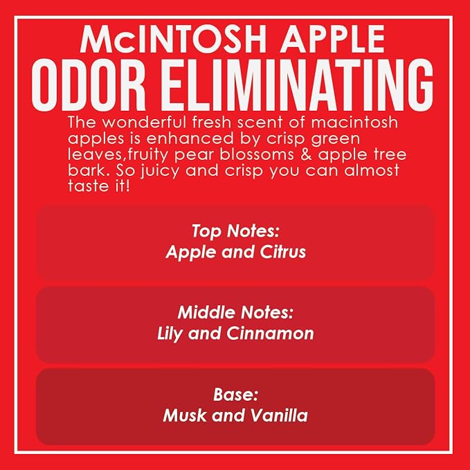 Mcintosh Apple Odor Eliminating Highly Fragranced Candle - Image 4