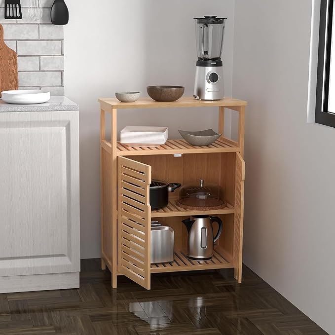 Bamboo Bathroom Storage Cabinet - Image 5