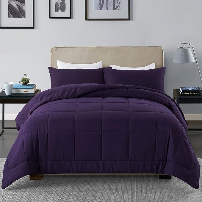 DOWNCOOL Queen Comforter Set -All Season Bedding Comforters Sets by DOWNCOOL