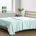 THREAD SPREAD 100% Organic Cotton Percale Flat Sheet Twin XL Size by THREADSPREAD