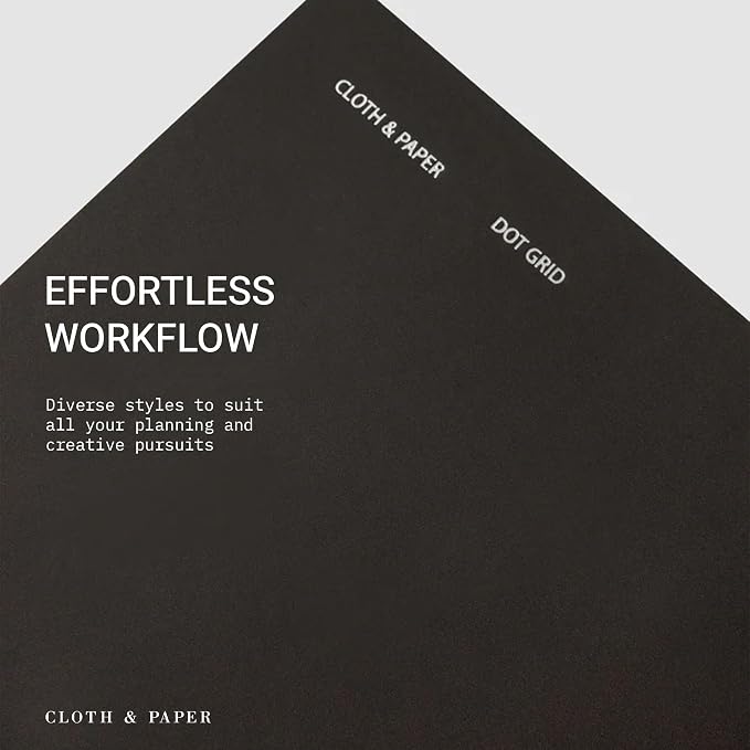 Cloth & Paper Travel Notebook | Dot Grid Journal – Avant Garde | A5 Slim Dotted - Image 5