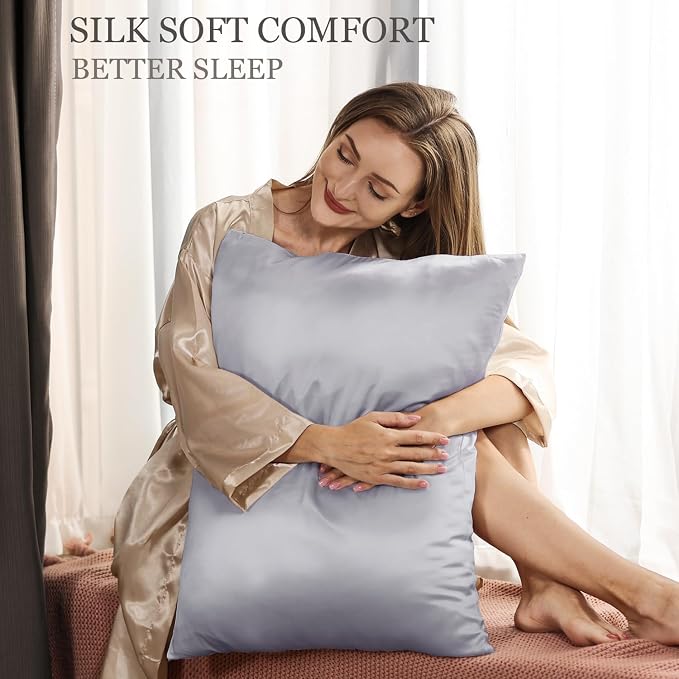 Adubor Silk Pillowcase 2 Pack for Hair and Skin - Image 2