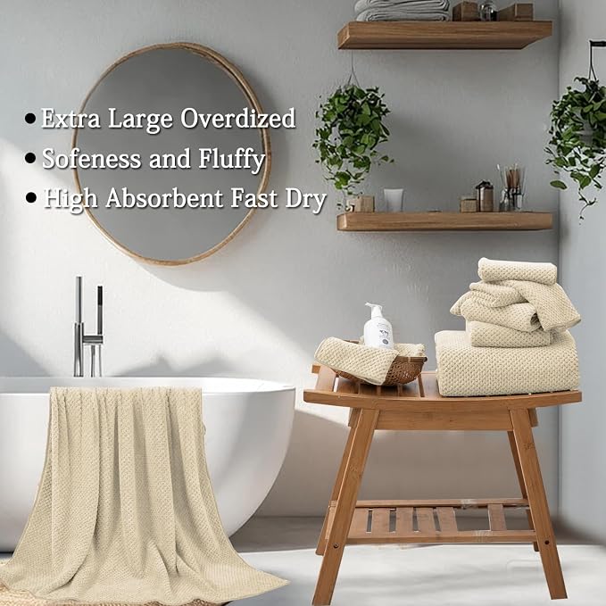 Extra Large Bath Towels Set 35x70 Inches - Image 4
