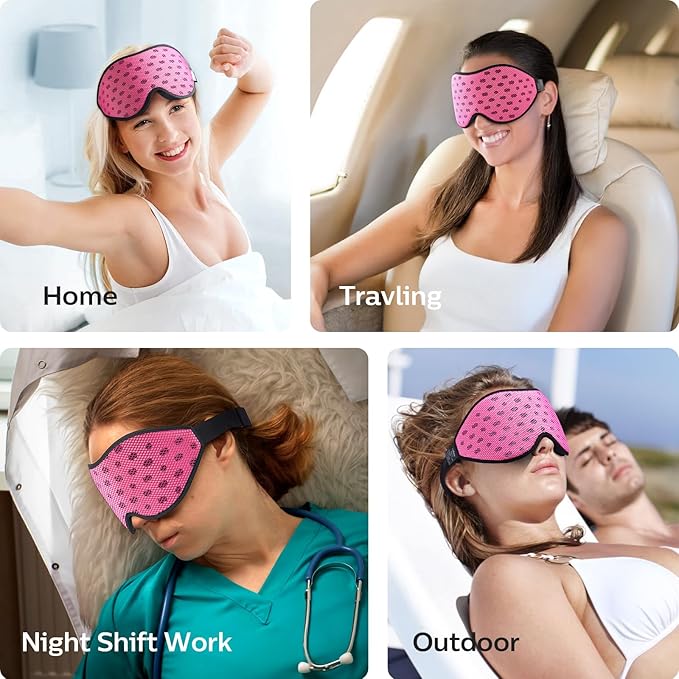 LitBear Breathable Sleep Mask, 3D Eye Mask Sleep - Image 7