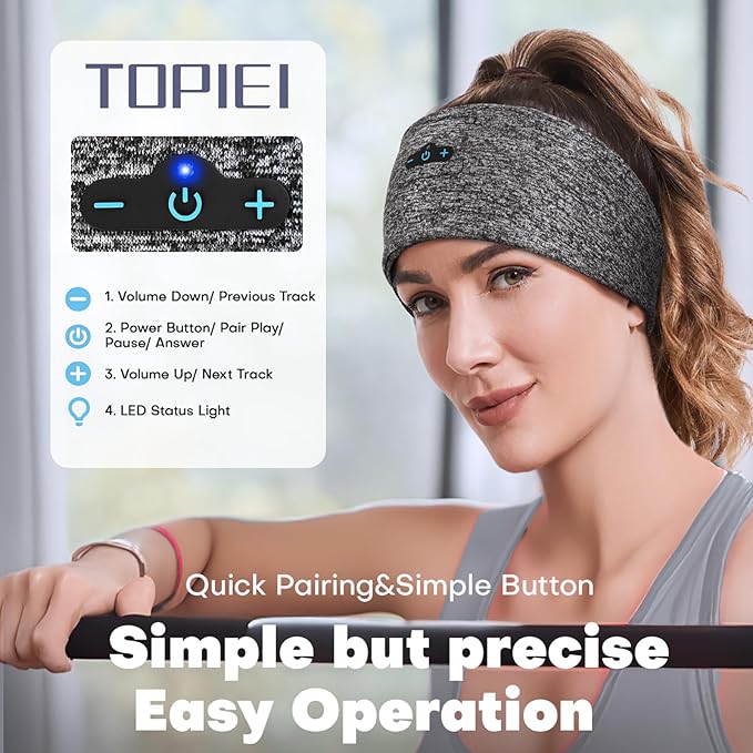 Sleep Headphones Bluetooth Headband - Image 3