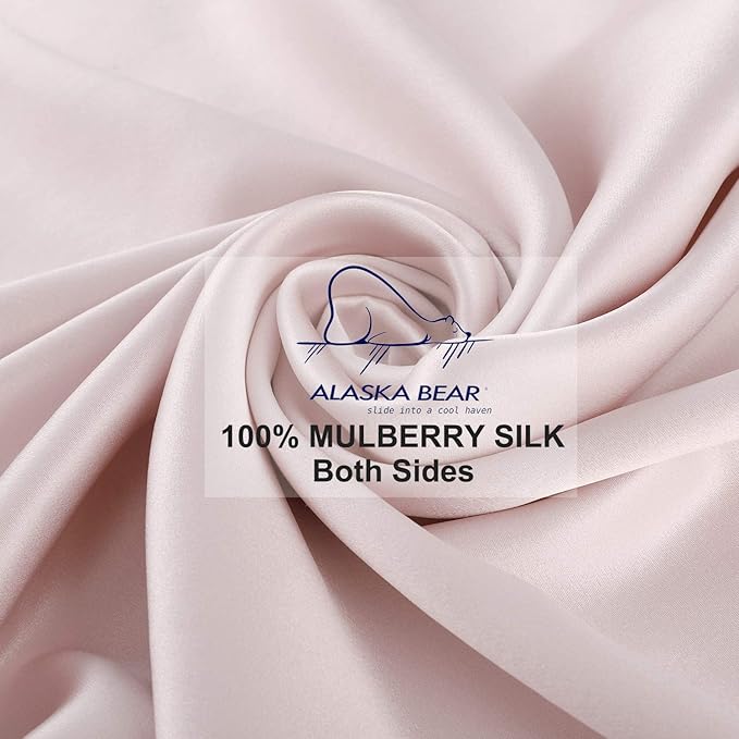 ALASKA BEAR 200% Good for You Silk Pillowcase for Hair and Skin Care Soft - Image 4