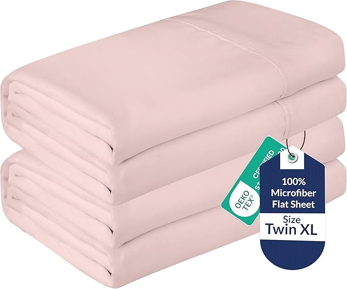 Royale Linens 2 Pack Bulk Flat Sheet Set by ROYALELINENS