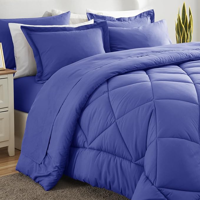 CozyLux King Size Comforter Set Very Peri - Image 8