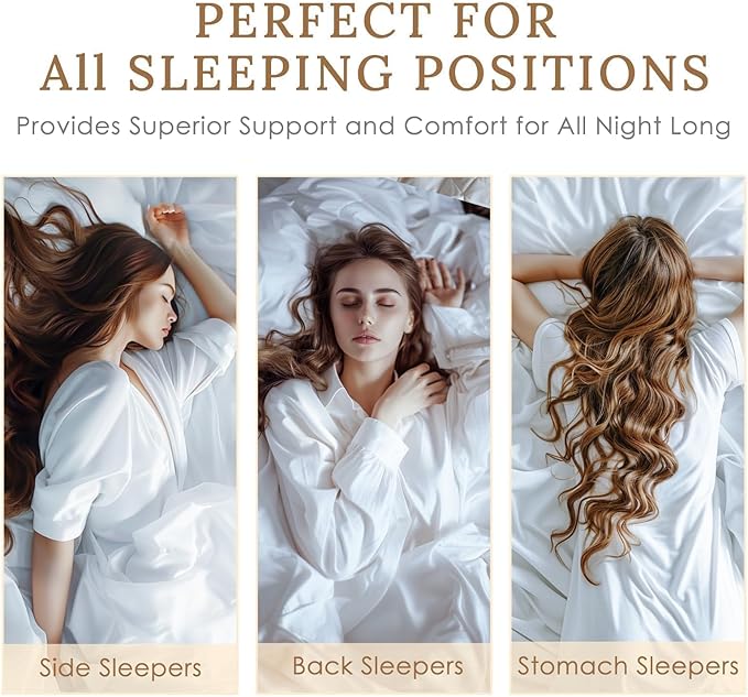 HUXMEYSON King Size Pillows Set of 4, Luxury Hotel Bed Pillows Set - Image 5