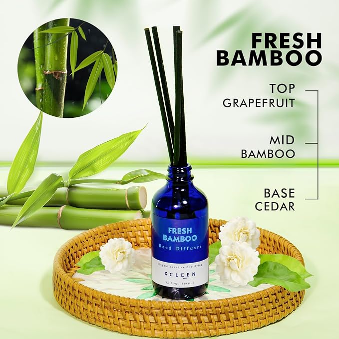 Xcleen Reed Diffuser, Fresh Bamboo Scented Diffuser - Image 4