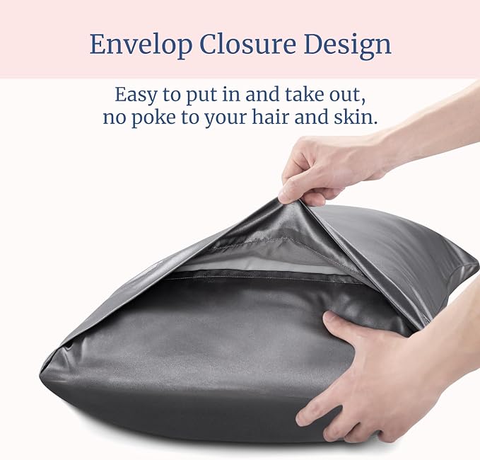 BEDELITE Satin Pillowcase for Hair and Skin, Super Soft Similar to Silk Pillow - Image 6