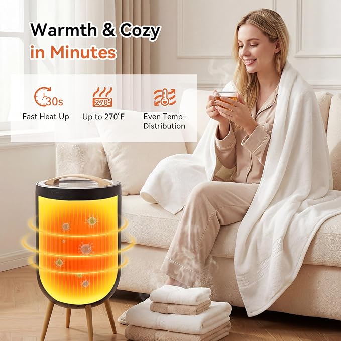 warmcozy Towel Warmer Black Bath Towel Warmers - Image 5
