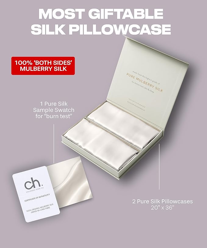 SUNDAYSILKS™ Premium Silk Pillow Cases | 100% Mulberry Silk Pillowcase - Image 6