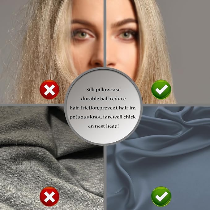 Silk Pillow Cases 2 Pack Soft Breathable and Sliky King Size Pillow Cases Set - Image 5