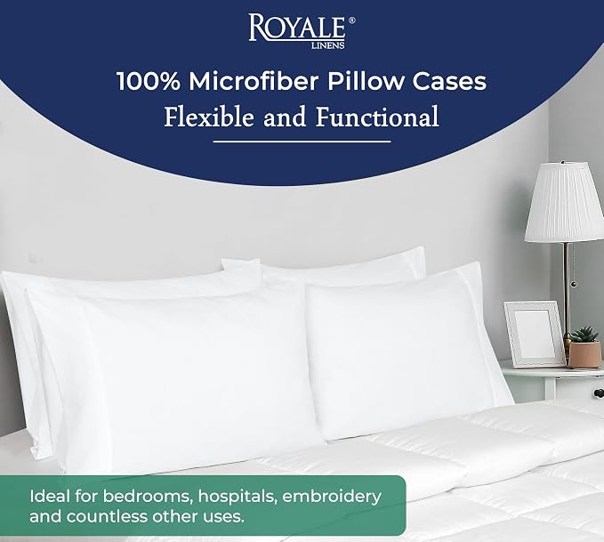 Royale Linens King Pillowcase Set of 2 - Image 6