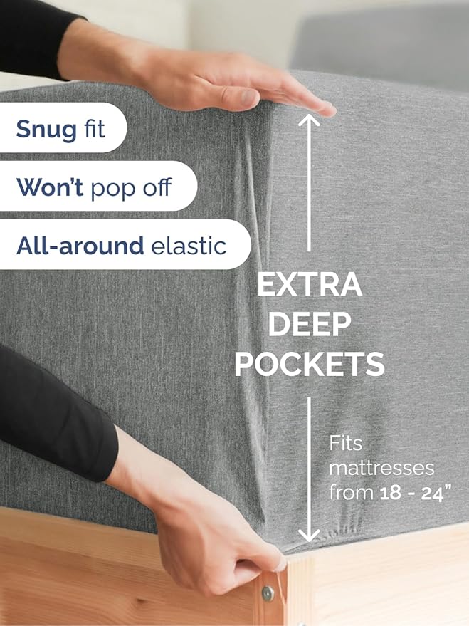 Extra Deep Split King Fitted Sheet - Image 2