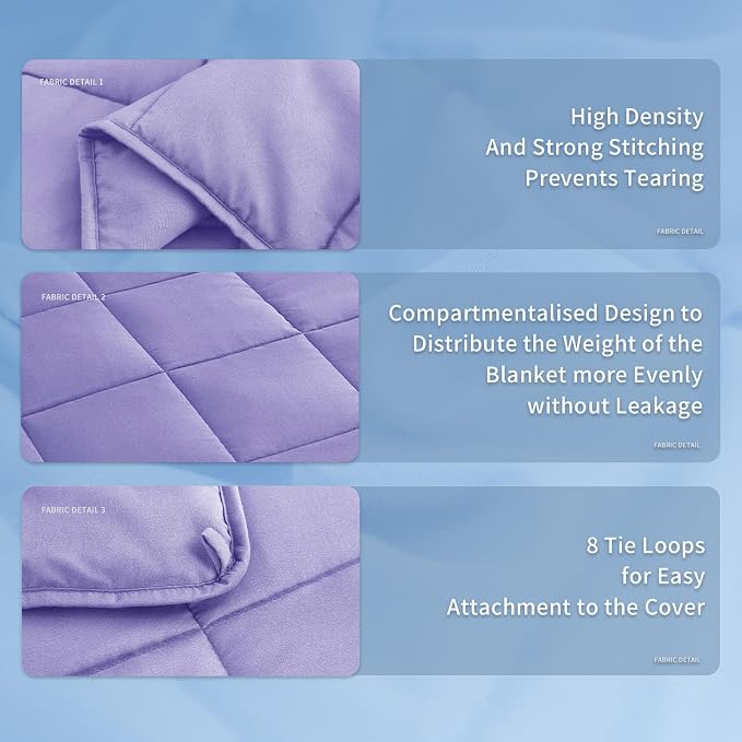 Topcee Weighted Blanket for Adults Queen Size Soft Cooling Heavy Blanket - Image 7
