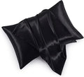 Satin Pillowcases with Zipper （20x36）, King Size Pillowcases Set of 2 by HommxJF
