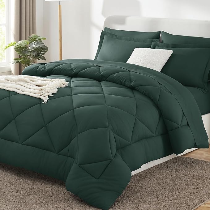 CozyLux Full Size Comforter Sets Forest Green by CozyLux