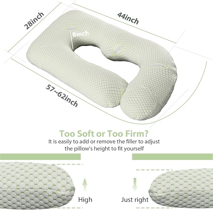 BATTOP Pregnancy Pillows for Sleeping- Full Body Maternity Pillow - Image 7