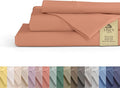 Linen Home 100% Cotton Percale Sheets King Size, Deep Pocket, 4-Piece Set by LINENHOME