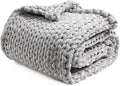 YnM Velvet Weighted Blanket, Handmade Chunky Knitted Design, Soft and Cozy by YNM