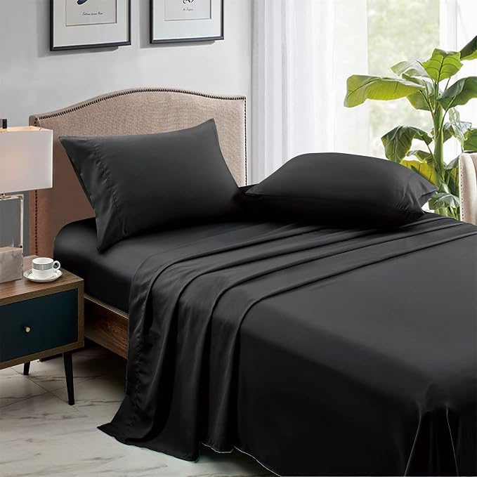 FreshCulture King Flat Sheets Only, Soft Microfiber Bedding Sheets - Image 3