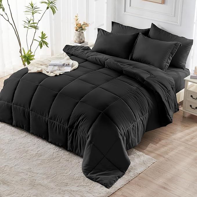 JOLLYVOGUE California King Comforter Set, Ultra-Soft Bed in a Bag Cal King Size - Image 7