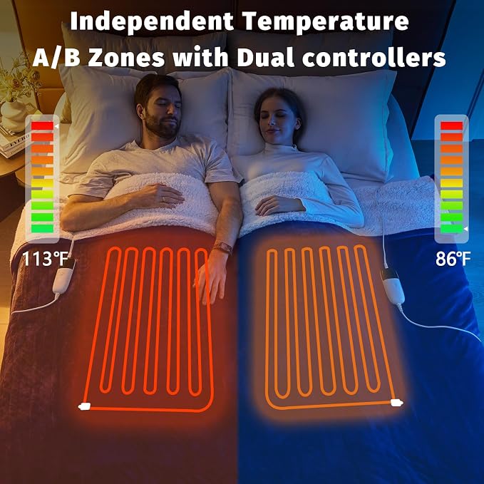 Heated Electric Blanket Queen Size - Image 2
