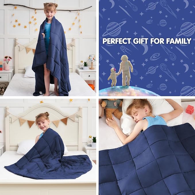 Weighted Blanket Kids 3lbs, Cooling Heavy Throw Blanket - Image 8