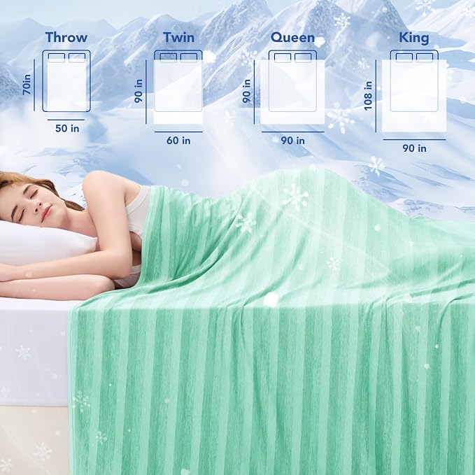 GOHERO Cooling Blanket King Size- 100"x90" Summer Cooling Throw Blanket - Image 7