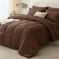CozyLux King Size Comforter Set Brown by CozyLux