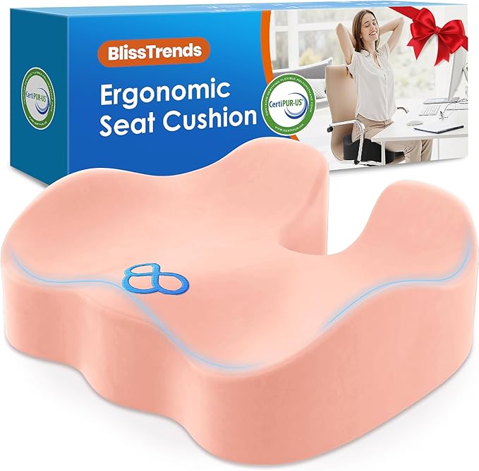 BlissTrends Seat Cushion, Thick Memory Foam Cushions by BlissTrends