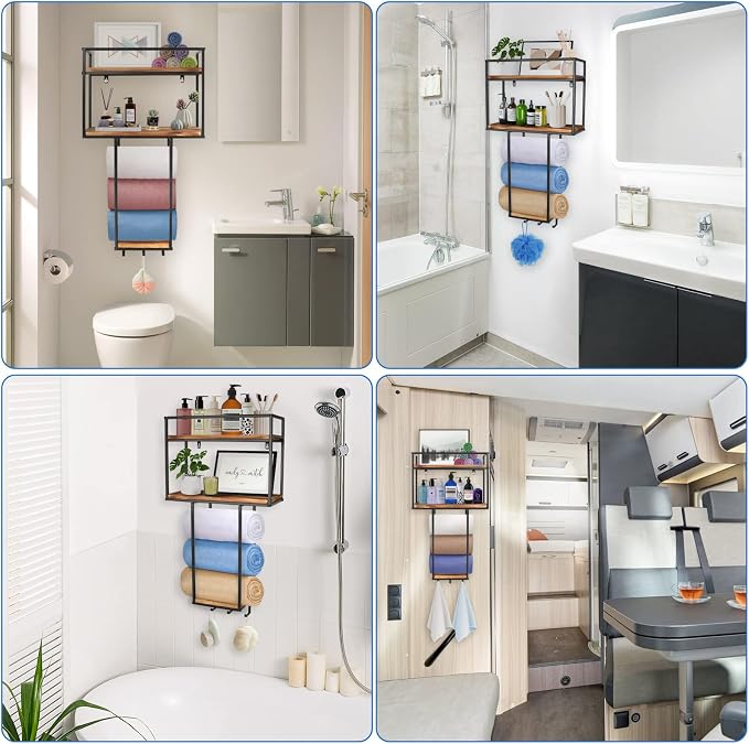 MOUGIGI Towel Rack Wall Mounted - Image 4