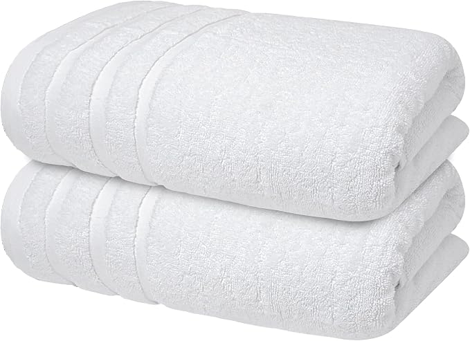 Infinitee Xclusives 100% Cotton Luxury Bath Towels Set of 2 by InfiniteeXclusives