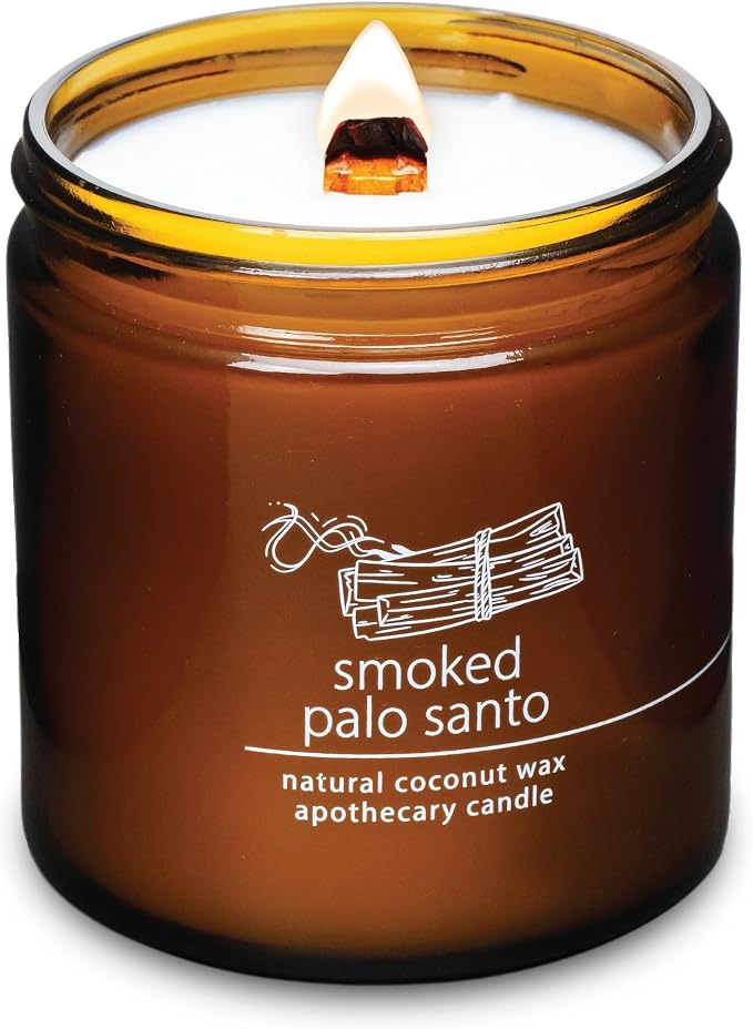 Hemlock Park Smoked Palo Santo Apothecary Hand-Poured Scented Candle | by HemlockPark