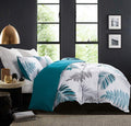 SLEEPBELLA Duvet Cover Twin, 600 Thread Count Cotton Leaf Botanical Pattern by SLEEPBELLA