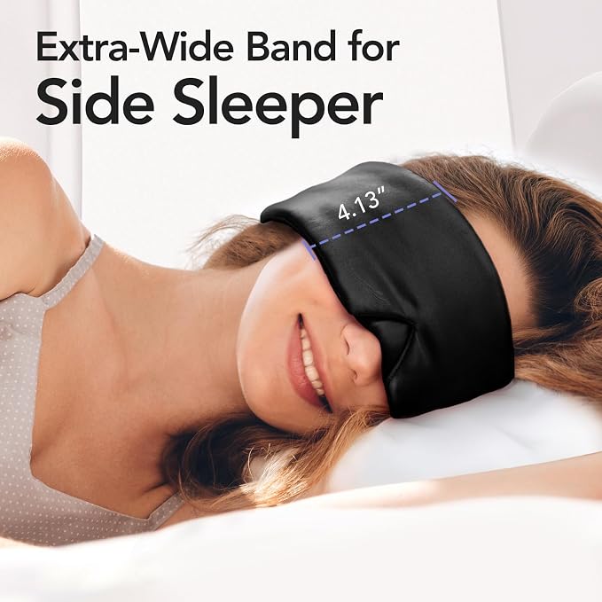 LitBear Silk Sleep Mask for Women Men, Adjustable 100% Mulberry Silk Sleep Eye - Image 6