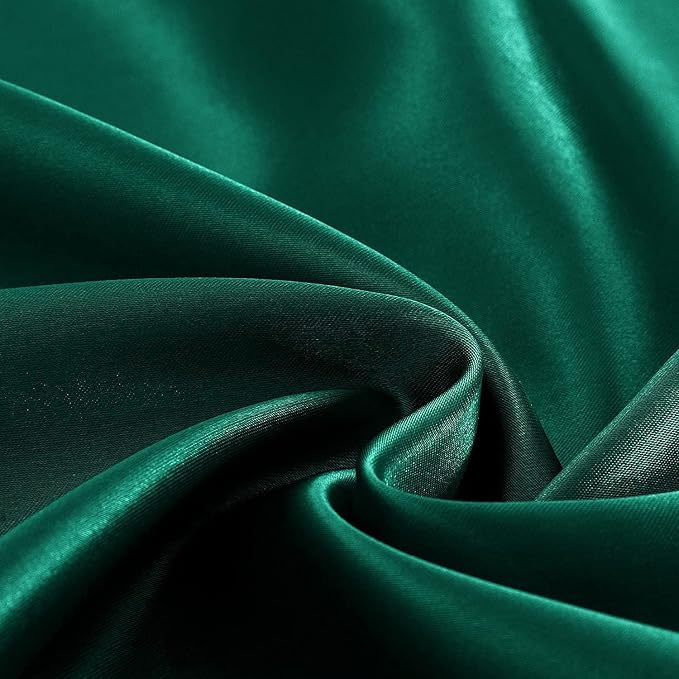 Homiest Blackish Green Satin Flat Sheet - Image 3