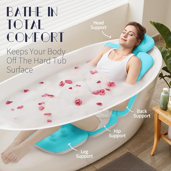 Full Body Bath Pillow for Bathtub, Thick Bathtub Cushion, Luxury Tub Pillow for - Image 3