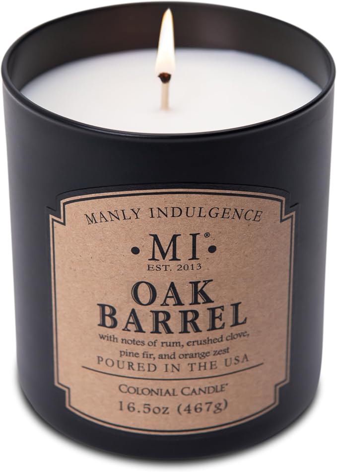 Manly Indulgence Oak Barrel Scented Candles - Image 3