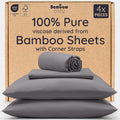 Bambaw King Sheets Set 4pcs, 100% Viscose Derived from Bamboo Sheets, King Size by Bambaw